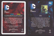 2012 DC Comics The New 52 Base Card Printing Plate #46 Saiko Yellow   - TvMovieCards.com