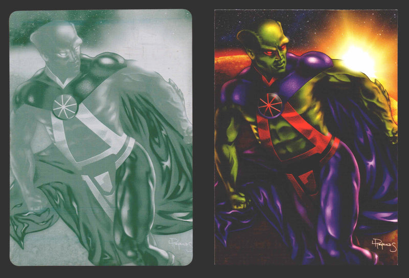 2012 DC Comics The New 52 Base Card Printing Plate 1/1 #34 Martian Manhunter Cya - TvMovieCards.com