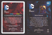 2012 DC Comics The New 52 Base Card Printing Plate 1/1 #34 Martian Manhunter Cya - TvMovieCards.com