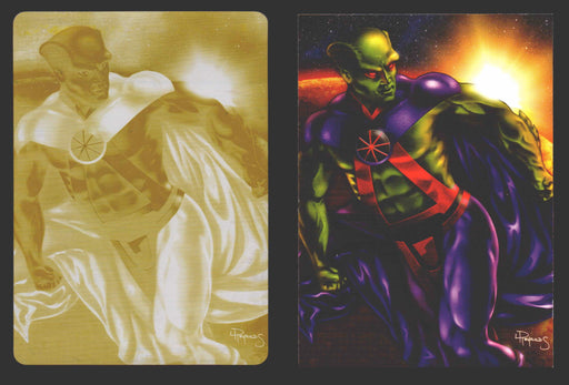 2012 DC Comics The New 52 Base Card Printing Plate 1/1 #34 Martian Manhunter Yellow   - TvMovieCards.com
