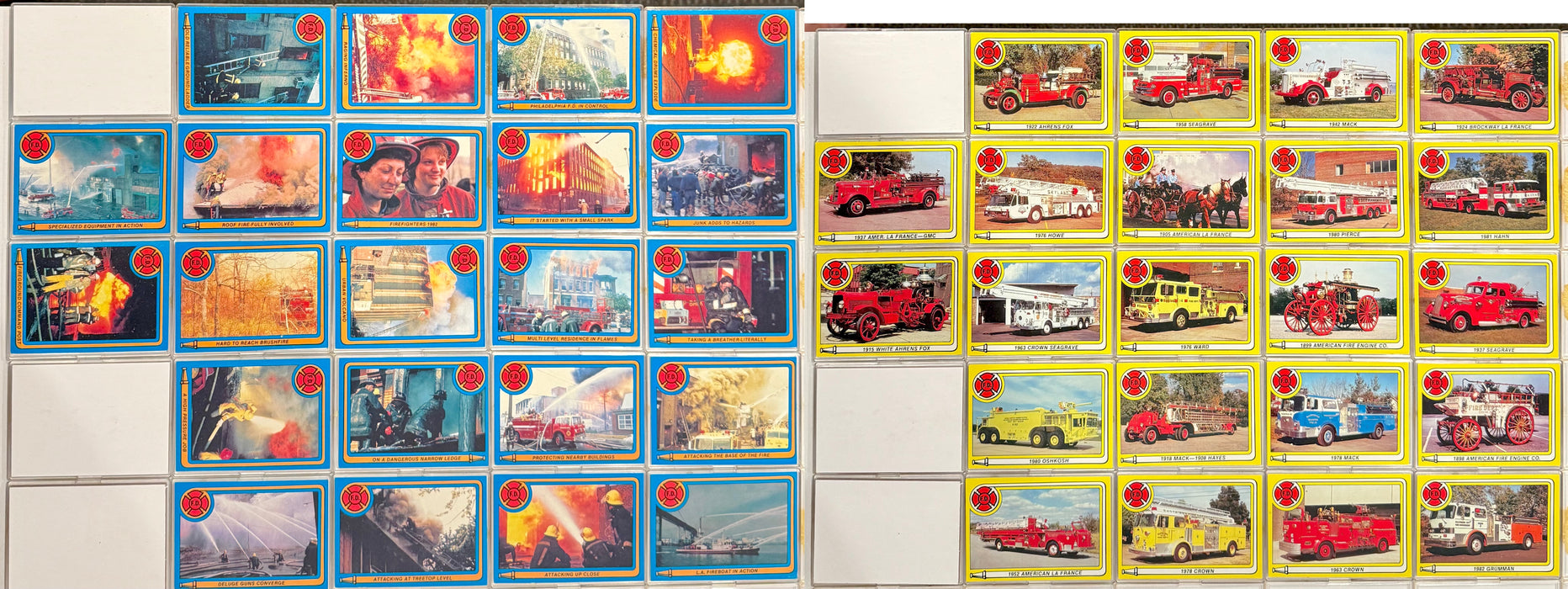 1982-83 K.F. Byrnes Fire Department Trading Card Set of 44 Cards Chicago FD NYFD - TvMovieCards.com