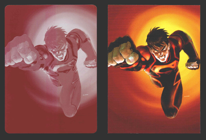 2012 DC Comics The New 52 Base Card Printing Plate #51 Superboy Magenta   - TvMovieCards.com