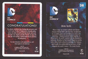 2012 DC Comics The New 52 Base Card Printing Plate 1/1 #38 Mister Terrific Black   - TvMovieCards.com