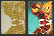 2012 DC Comics The New 52 Base Card Printing Plate 1/1 #20 Firestorm Yellow   - TvMovieCards.com