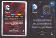 2012 DC Comics The New 52 Base Card Printing Plate 1/1 #55 Talon Cyan   - TvMovieCards.com