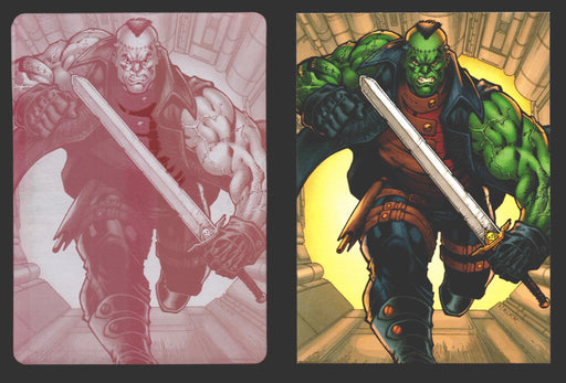 2012 DC Comics The New 52 Base Card Printing Plate 1/1 #22 Frankenstein Magenta   - TvMovieCards.com