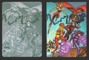 2012 DC Comics The New 52 Base Card Printing Plate 1/1 #56 Teen Titans Cyan   - TvMovieCards.com