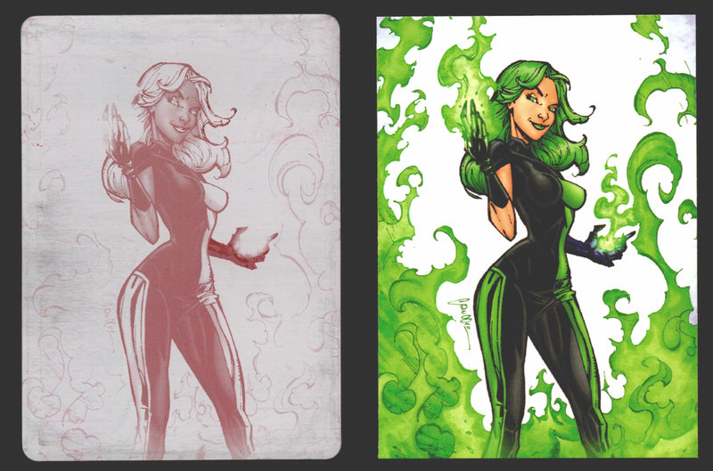 2012 DC Comics The New 52 Base Card Printing Plate #19 Fire 1/1 Magenta - TvMovieCards.com