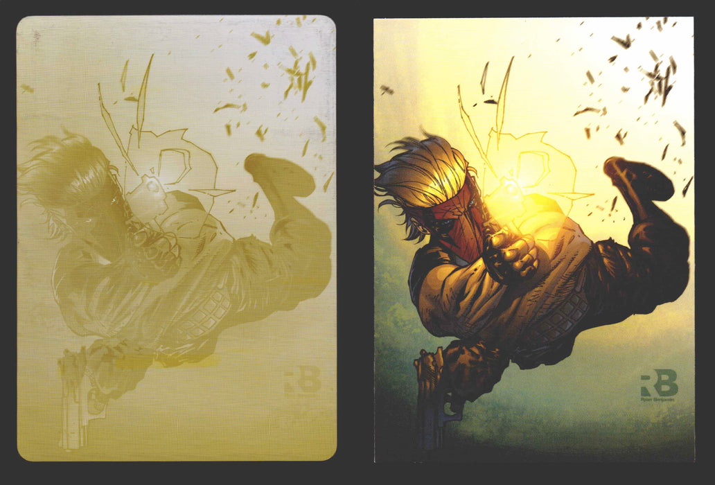 2012 DC Comics The New 52 Base Card Printing Plate 1/1 #24 Grifter Yellow   - TvMovieCards.com