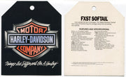 1989 Harley Davidson FXST Softail "Things Are Different" Dealer Hang Tag   - TvMovieCards.com
