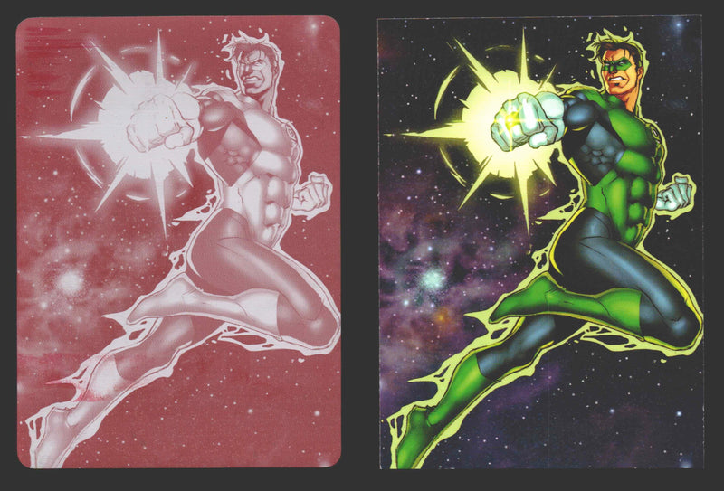 2012 DC Comics The New 52 Base Card Printing Plate 1/1 #25 Hal Jordan Magenta   - TvMovieCards.com