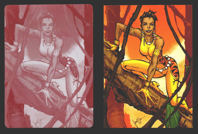 2012 DC Comics The New 52 Base Card Printing Plate 1/1 #58 Vixen Magenta   - TvMovieCards.com