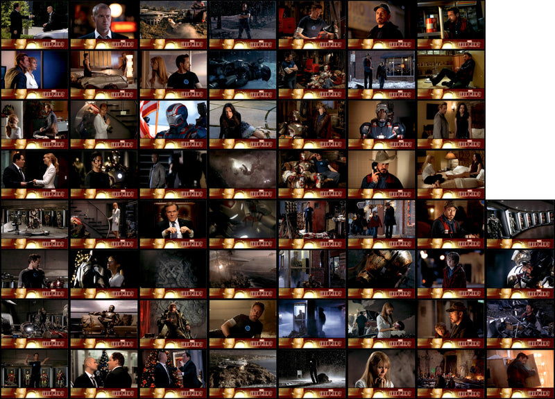 Iron Man Movie 3 Upper Deck Trading Base Card Set 60 Cards 2013