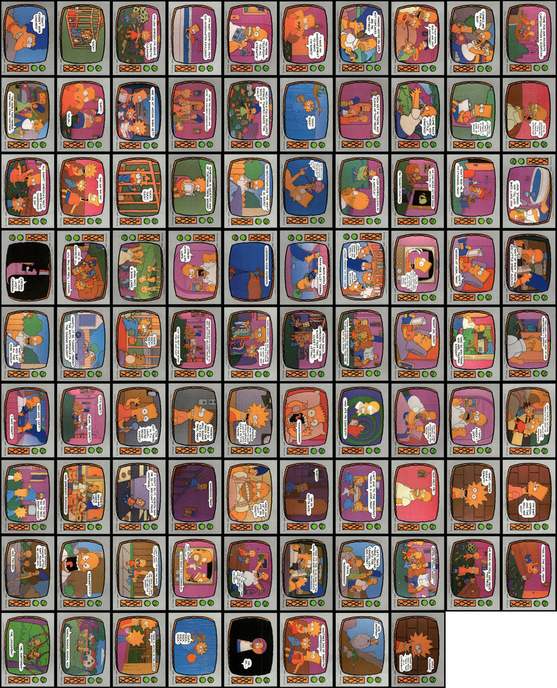 The Simpsons Vintage Trading Card Set 88 Cards Topps 1990 TV Show - TvMovieCards.com