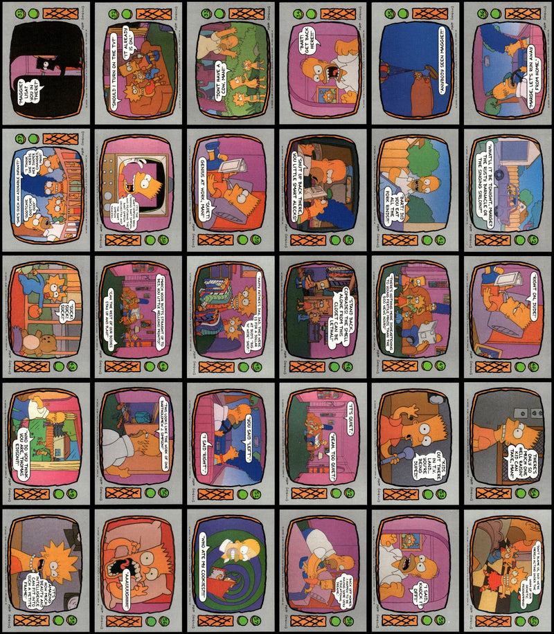 The Simpsons Vintage Trading Card Set 88 Cards Topps 1990 TV Show - TvMovieCards.com