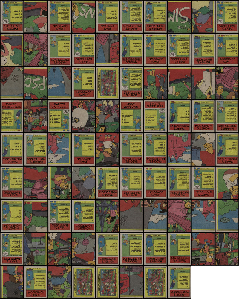 The Simpsons Vintage Trading Card Set 88 Cards Topps 1990 TV Show - TvMovieCards.com