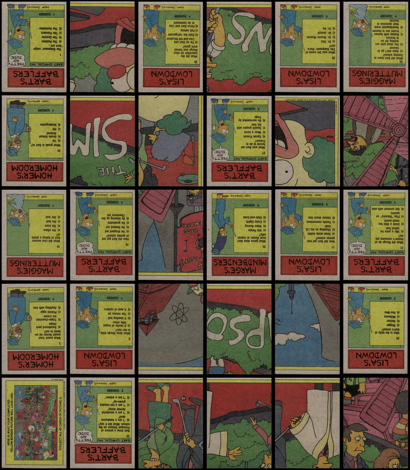 The Simpsons Vintage Trading Card Set 88 Cards Topps 1990 TV Show - TvMovieCards.com