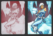 2012 DC Comics The New 52 Base Card Printing Plate 1/1 #29 Ice Magenta   - TvMovieCards.com