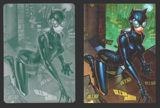 2012 DC Comics The New 52 Base Card Printing Plate 1/1 #13 Catwoman Cyan   - TvMovieCards.com