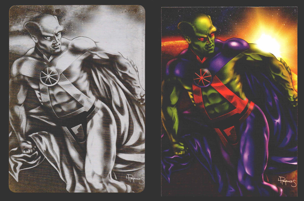 2012 DC Comics The New 52 Base Card Printing Plate 1/1 #34 Martian Manhunter Black - TvMovieCards.com