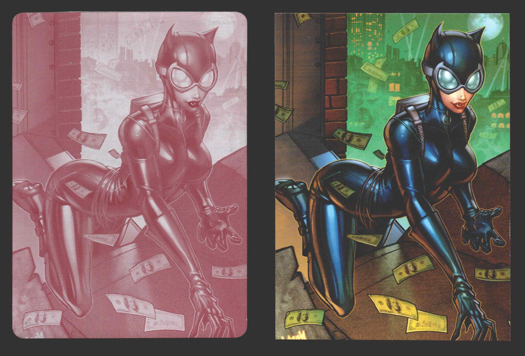 2012 DC Comics The New 52 Base Card Printing Plate 1/1 #13 Catwoman Magenta   - TvMovieCards.com