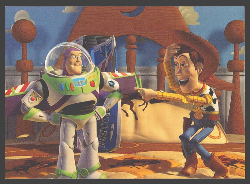 Toy Story Series 1 Disney Movie Woody & Buzz Lightyear S1 Promo Card Skybox 1995