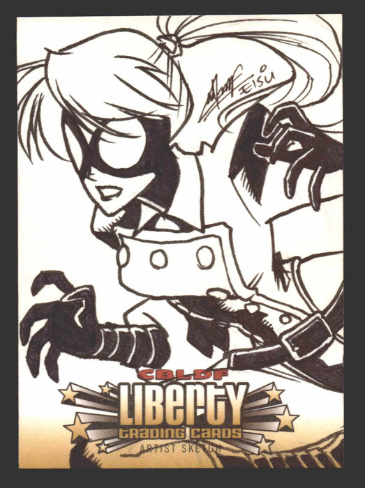 2011 Cryptozoic CBLDF Liberty Artist Sketch Card by Remy "Eisu" Mokhtar - TvMovieCards.com