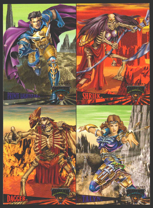 1995 Skeleton Warriors Promo Trading Card Uncut Sheet 4 Cards Fleer Ultra   - TvMovieCards.com