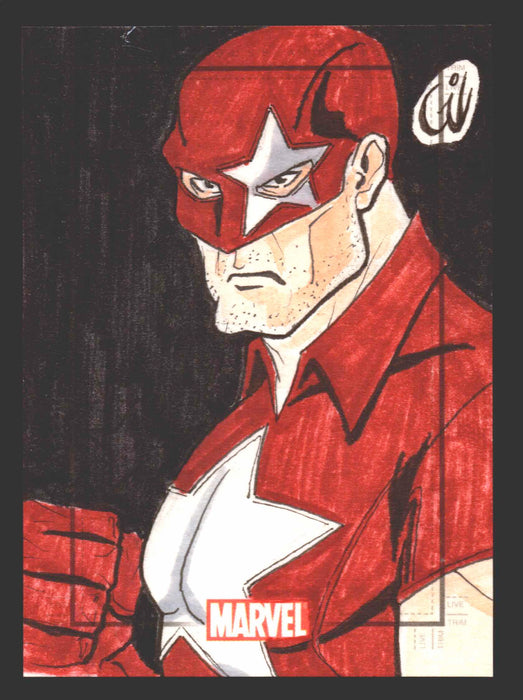 The Avengers Silver Age Heroes & Villains Artist Sketch Card by Fernando Gil - TvMovieCards.com