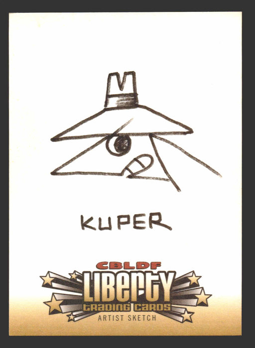 2011 Cryptozoic CBLDF Liberty Artist Sketch Card by Peter Kuper   - TvMovieCards.com