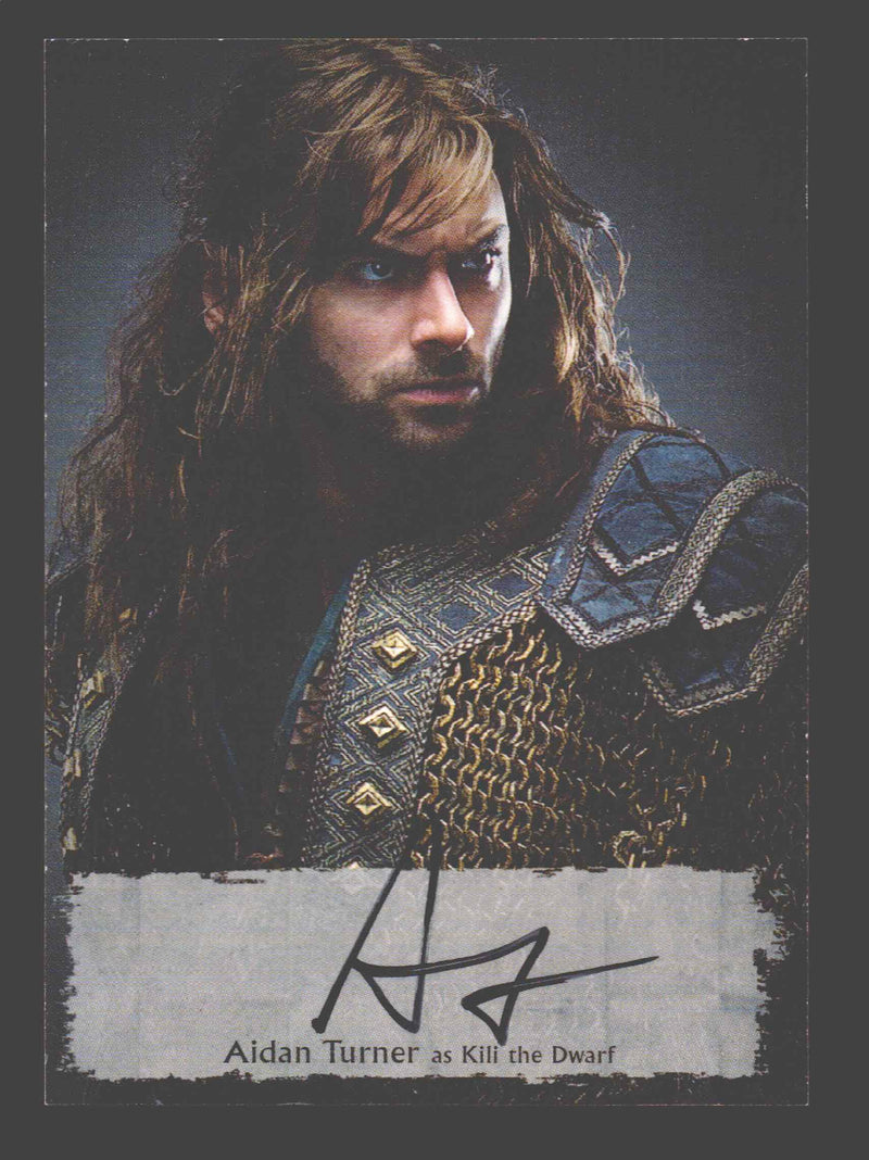 Hobbit Battle of the Five Armies Aidan Turner as Kili Autograph Card AT-P