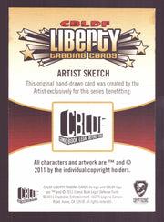 2011 Cryptozoic CBLDF Liberty Artist Sketch Card by Dan Gorman after Erik Larsen   - TvMovieCards.com