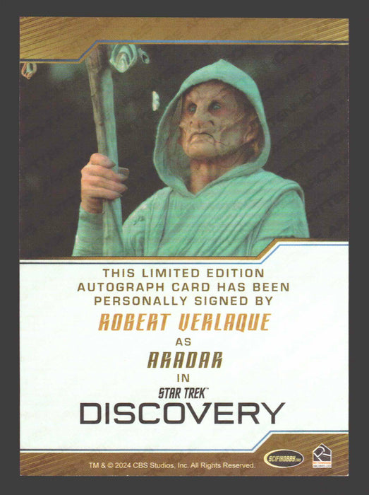 2025 Star Trek Discovery Season 5 Robert Verlaque Incentive Box Autograph Card - TvMovieCards.com