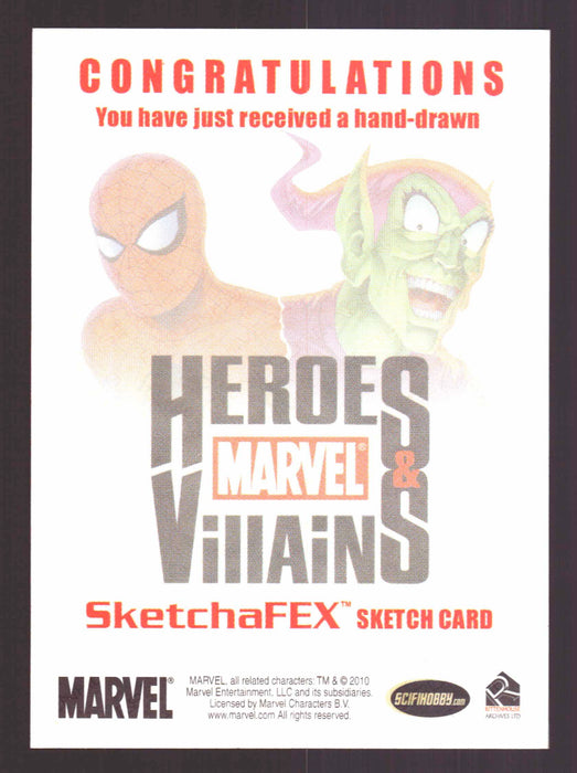 The Avengers Silver Age Heroes & Villains Artist Sketch Card by Fernando Gil - TvMovieCards.com