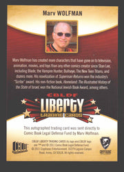 2011 Cryptozoic CBLDF Liberty Artist Marv Wolfman Autograph Card - TvMovieCards.com