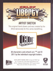 2011 Cryptozoic CBLDF Liberty Artist Sketch Trading Card by George Deep - TvMovieCards.com