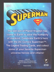 2013 DC Comics Superman: The Legend BP1 Promo Album Exclusive Trading Card - TvMovieCards.com