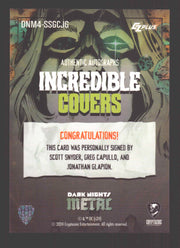2024 CZX Dark Nights Metal Triple Autograph Card Synder / Capullo / Glapion - TvMovieCards.com