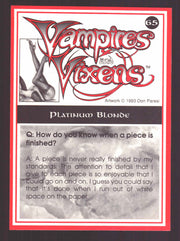 1994 Vampires and Vixens Don Paresi Signed Trading Card #65 Platinum Blonde - TvMovieCards.com
