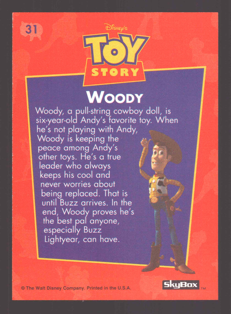 1995 Skybox Toy Story Series 1 Disney Movie 8 Rookie Card Set Buzz Woody - TvMovieCards.com