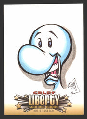 2011 Cryptozoic CBLDF Liberty Artist Sketch Card Bone by Chris Foreman   - TvMovieCards.com