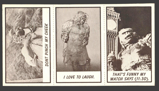 1963 Monster Laffs Midgees Trading Card Panel of 3 Cards #24 #106 #71 - TvMovieCards.com