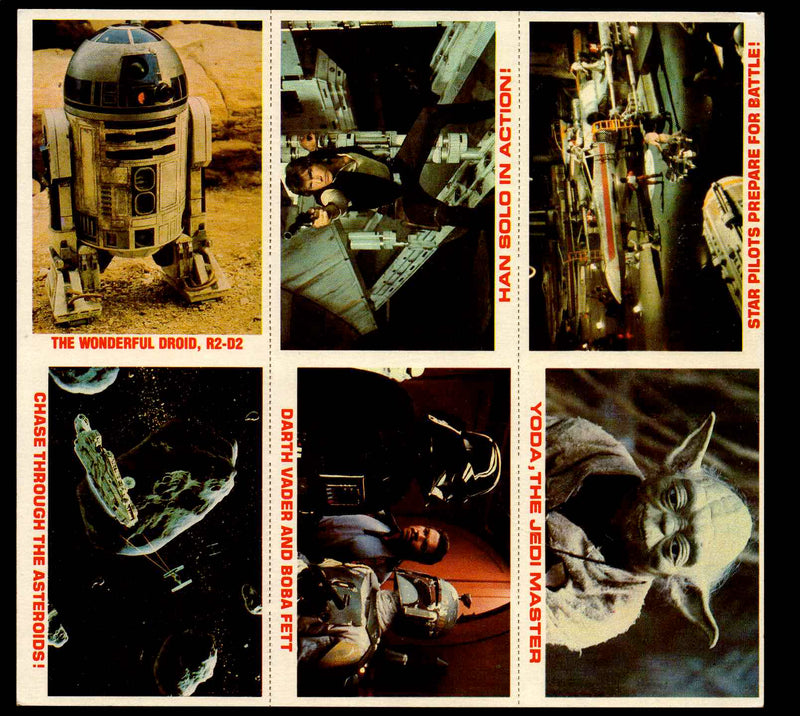 Star Wars Card Set 6 Panels of 6 Cards 36 cards 1980 Burger King   - TvMovieCards.com