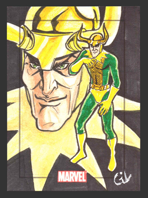 The Avengers Silver Age Heroes & Villains Artist Sketch Card by Fernando Gil - TvMovieCards.com