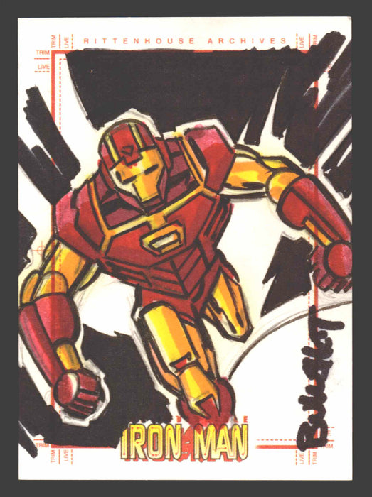 2008 Iron Man Movie James Bukauskas (Bukshot) SketchaFEX Sketch Trading Card - TvMovieCards.com