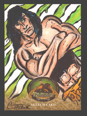 Tarzan 100th Anniversary Artist Sketch Trading Card Chris Thorne Cryptozoic - TvMovieCards.com