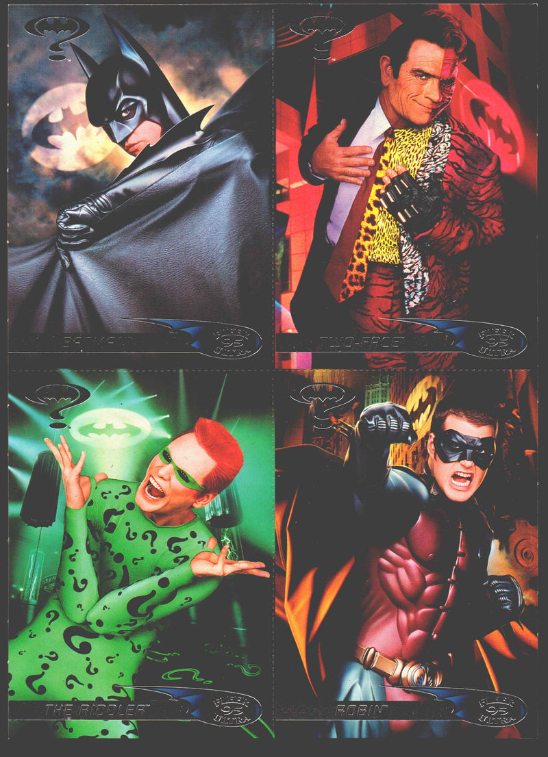 1995 Fleer Ultra Batman Forever Target Promo Two-Face Riddler Robin Card Set