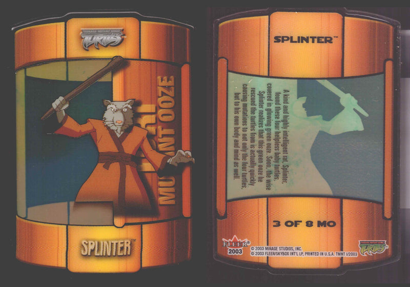 2003 Teenage Mutant Ninja Turles TMNT 1/2 Fleer Insert Chase You Pick Single Cards