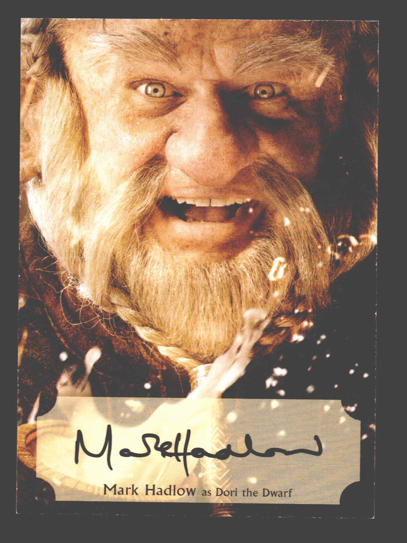 The Hobbit Desolation of Smaug Poster Autograph Card Mark Hadlow as Dori MH-P