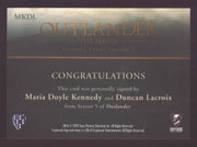 Outlander Season 5 MKDL Maria Doyle Kennedy & Duncan Lacroix Autograph Card - TvMovieCards.com